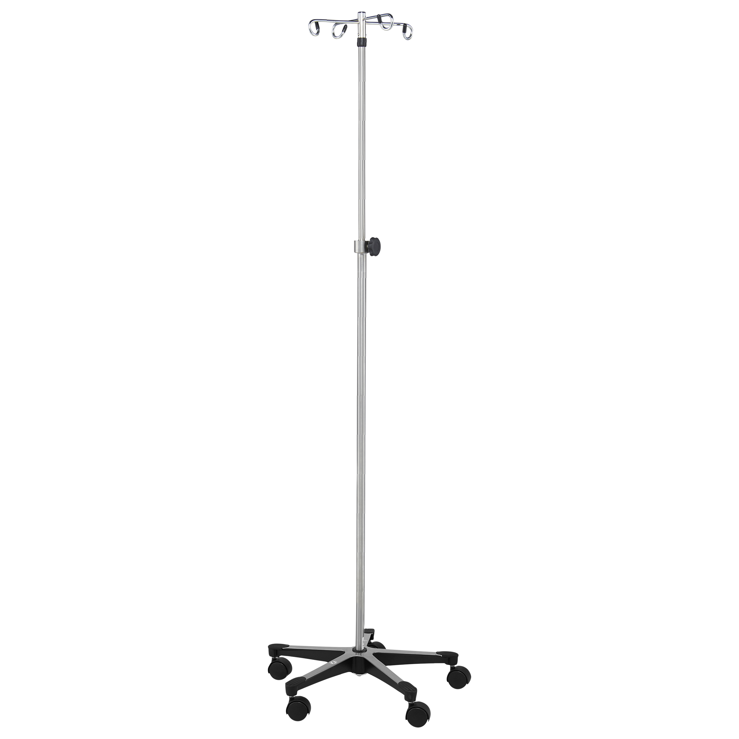 1315/1350 5 Leg Chrome IV Stands (2, 4, or 6 Hooks) — Blickman